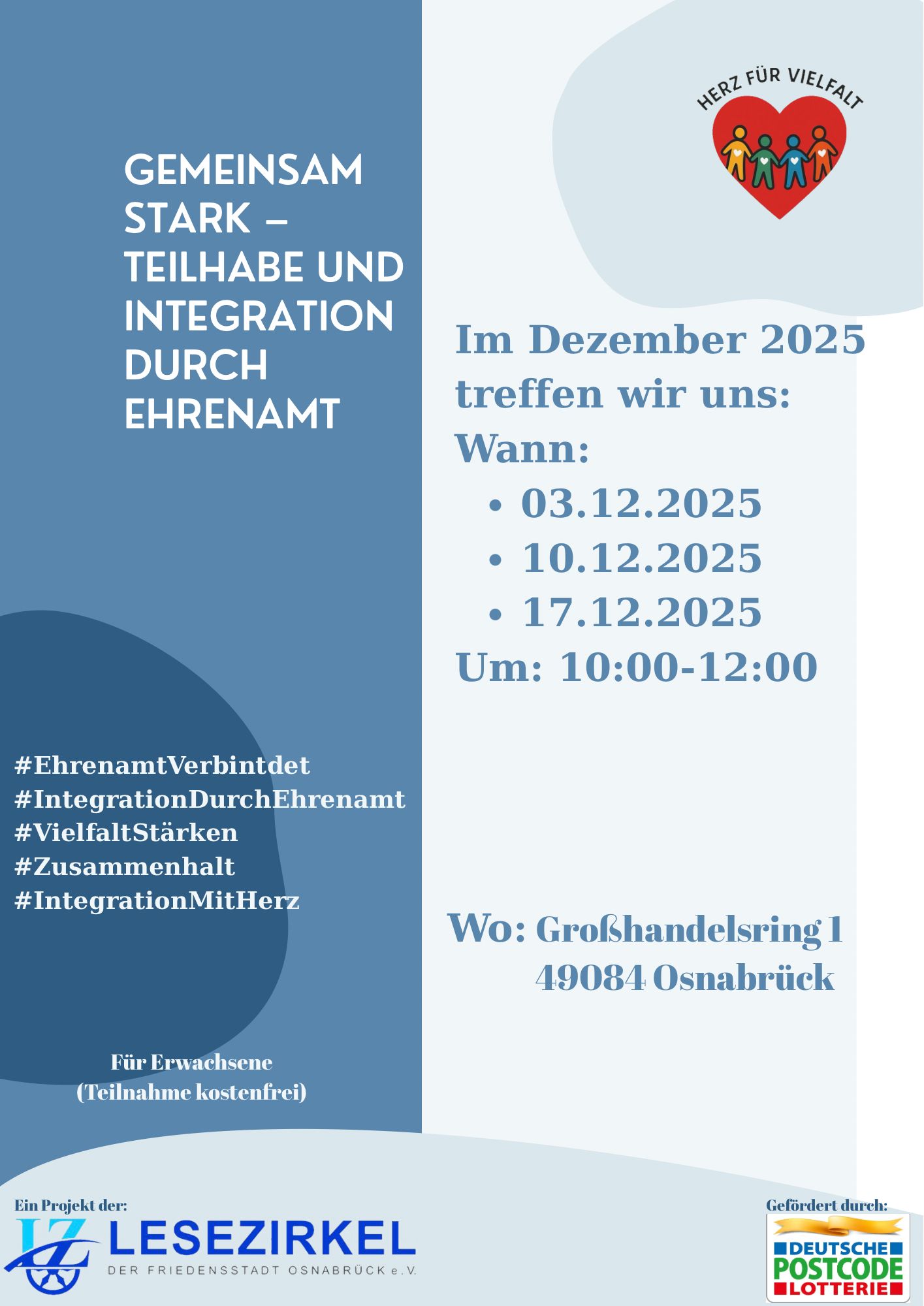 Stark Teilhabe und Integration durch Ehrenamt