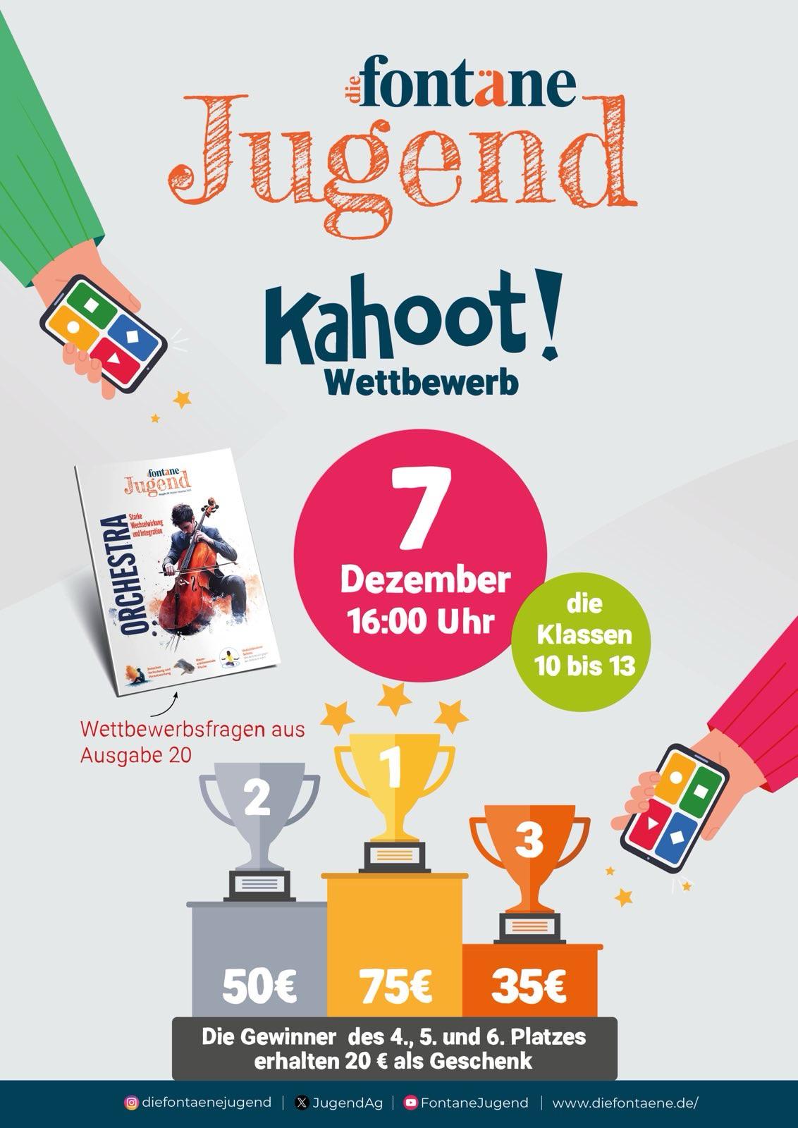 Kahoot für die Klassen 10-13